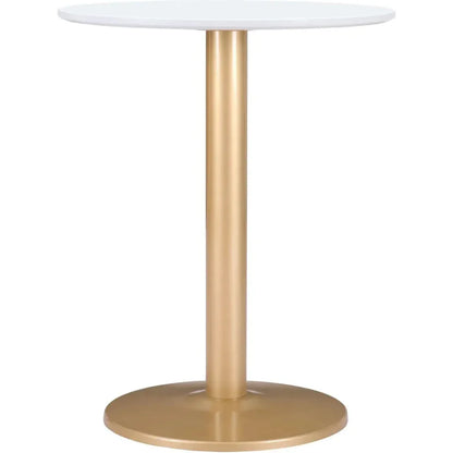 Alto Bistro Table White & Gold