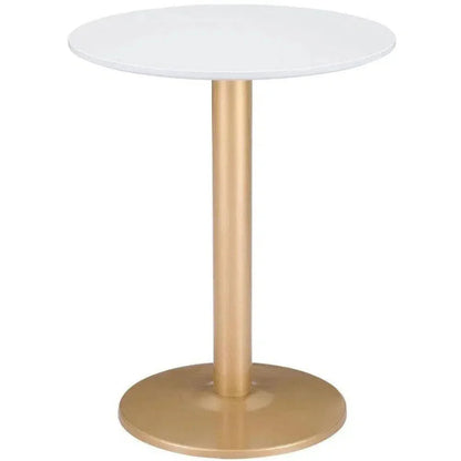 Alto Bistro Table White & Gold