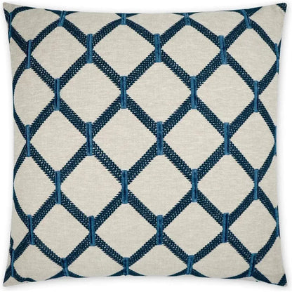 Anastasia Blue Navy Large Throw Pillow Insert