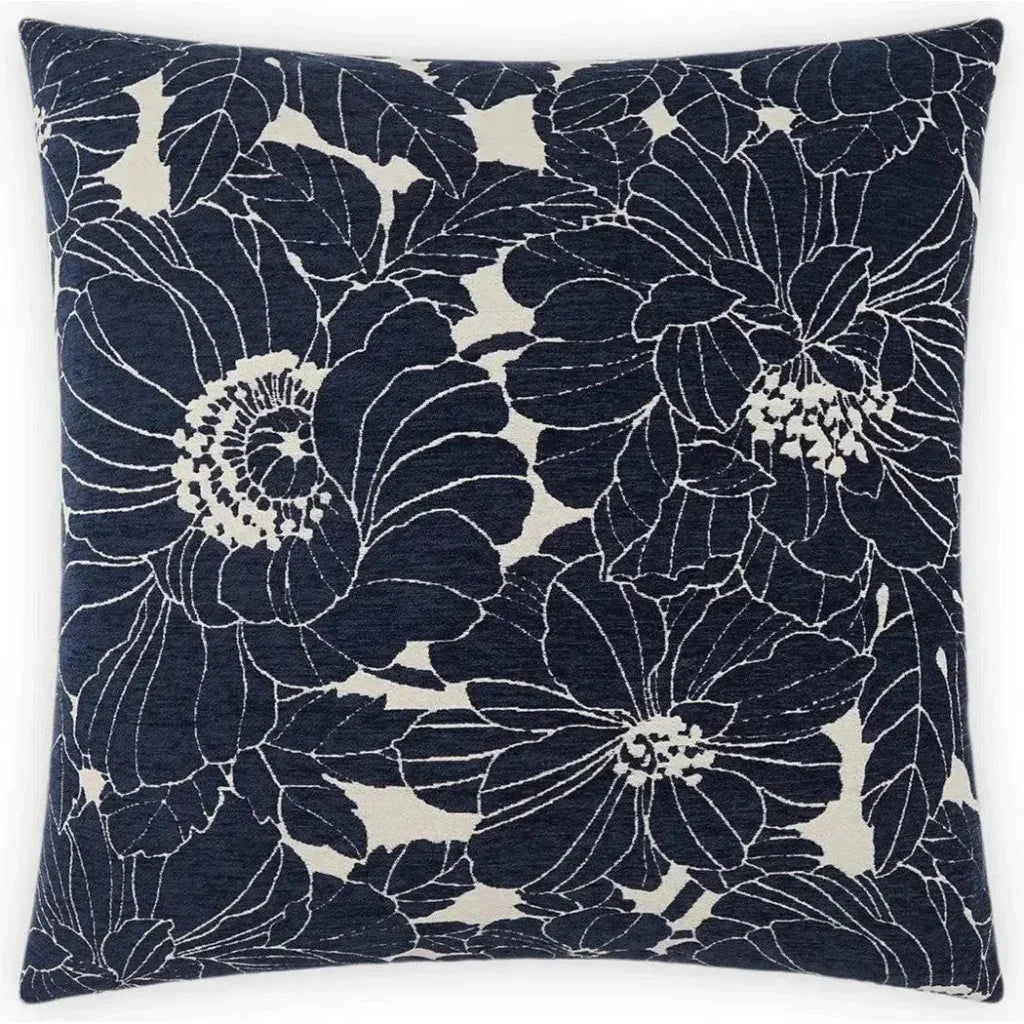 Anathallo Navy Blue Throw Pillow With Insert