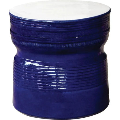 Ancaris Ring Accent Table - Navy Blue Outdoor End Table