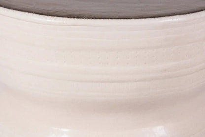 Ancaris Ring Handcrafted Ceramic Patio Accent Table