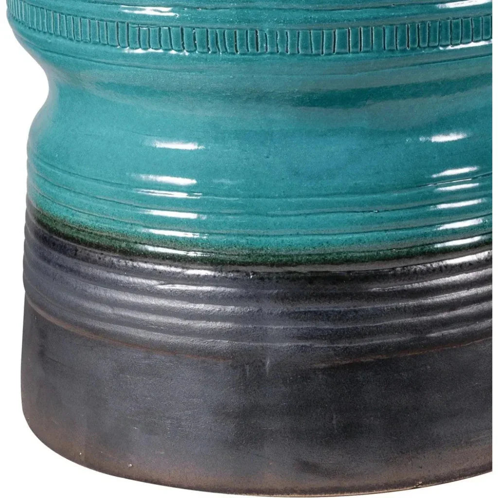 Ancaris Handmade Ceramic Patio Stool