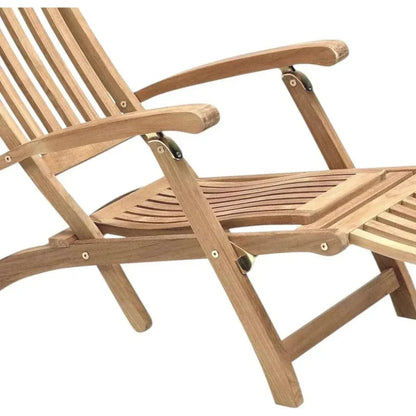 Anders Teak Folding Outdoor Deck Chair