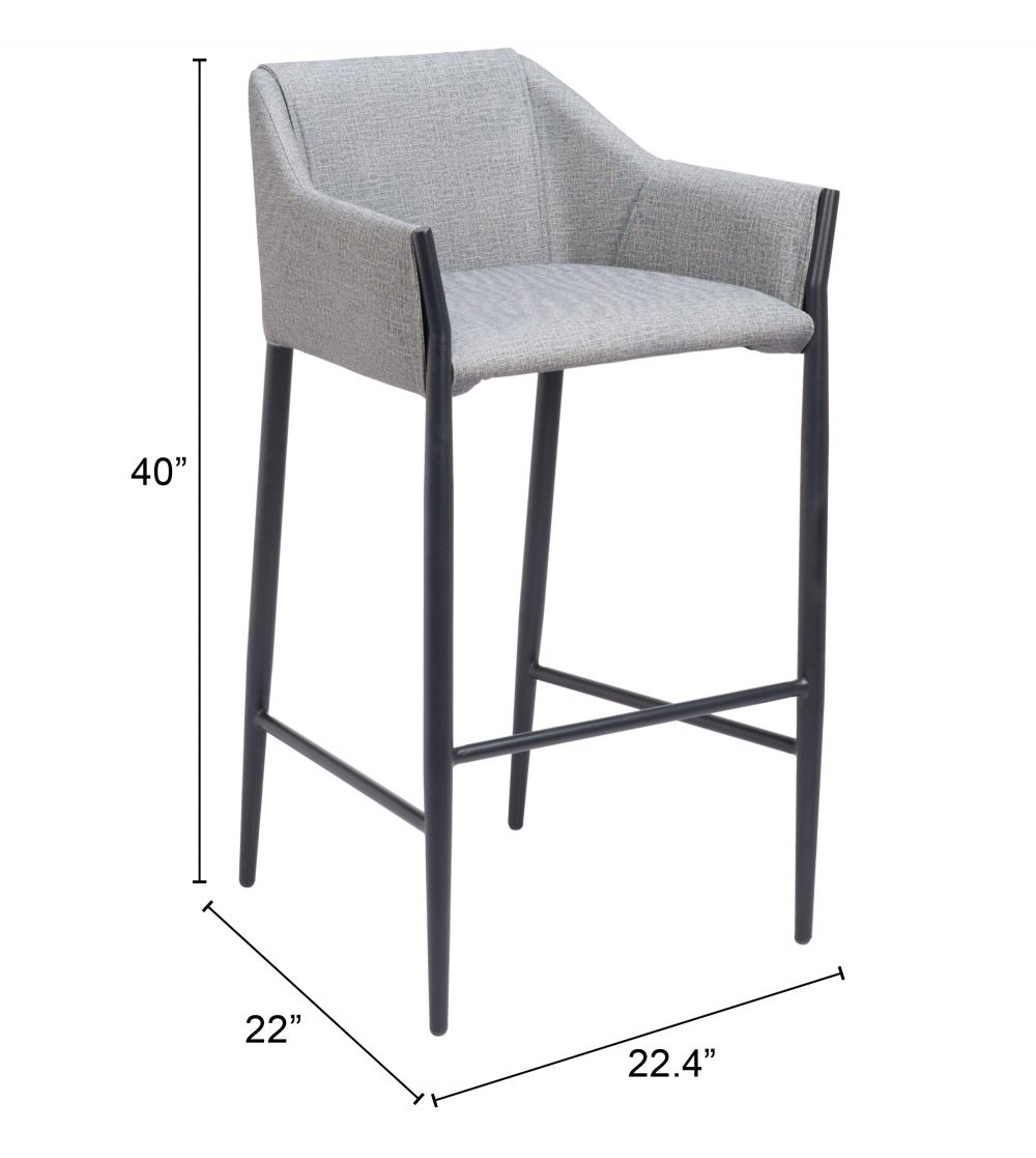 Andover Soft Fabric Barstool