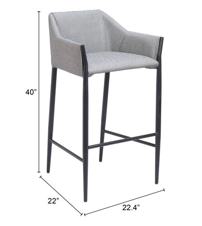 Andover Soft Fabric Barstool