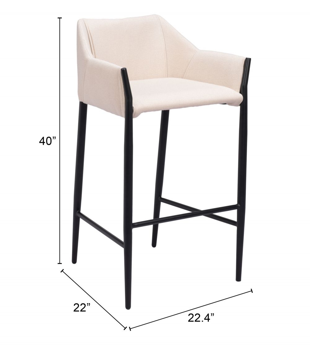 Andover Soft Fabric Barstool