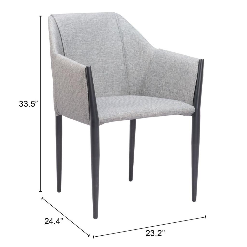 Andover Steel Frame Dining Arm Chair 2PC
