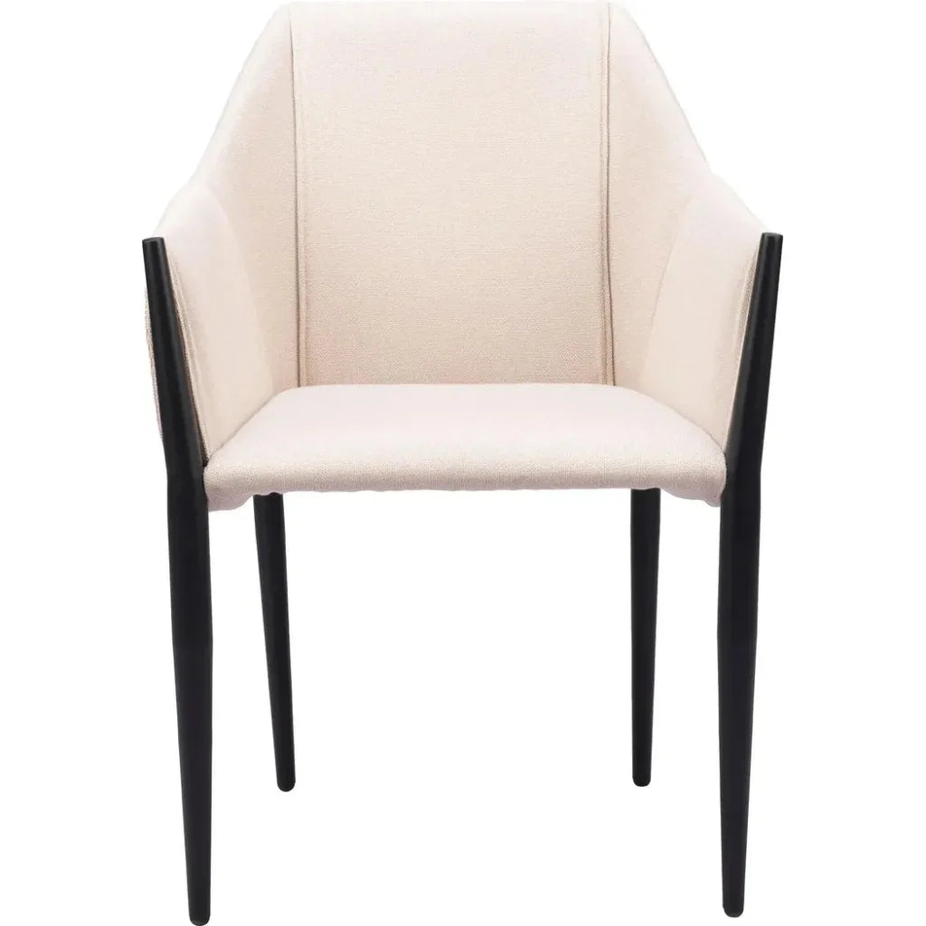 Andover Steel Frame Dining Arm Chair 2PC