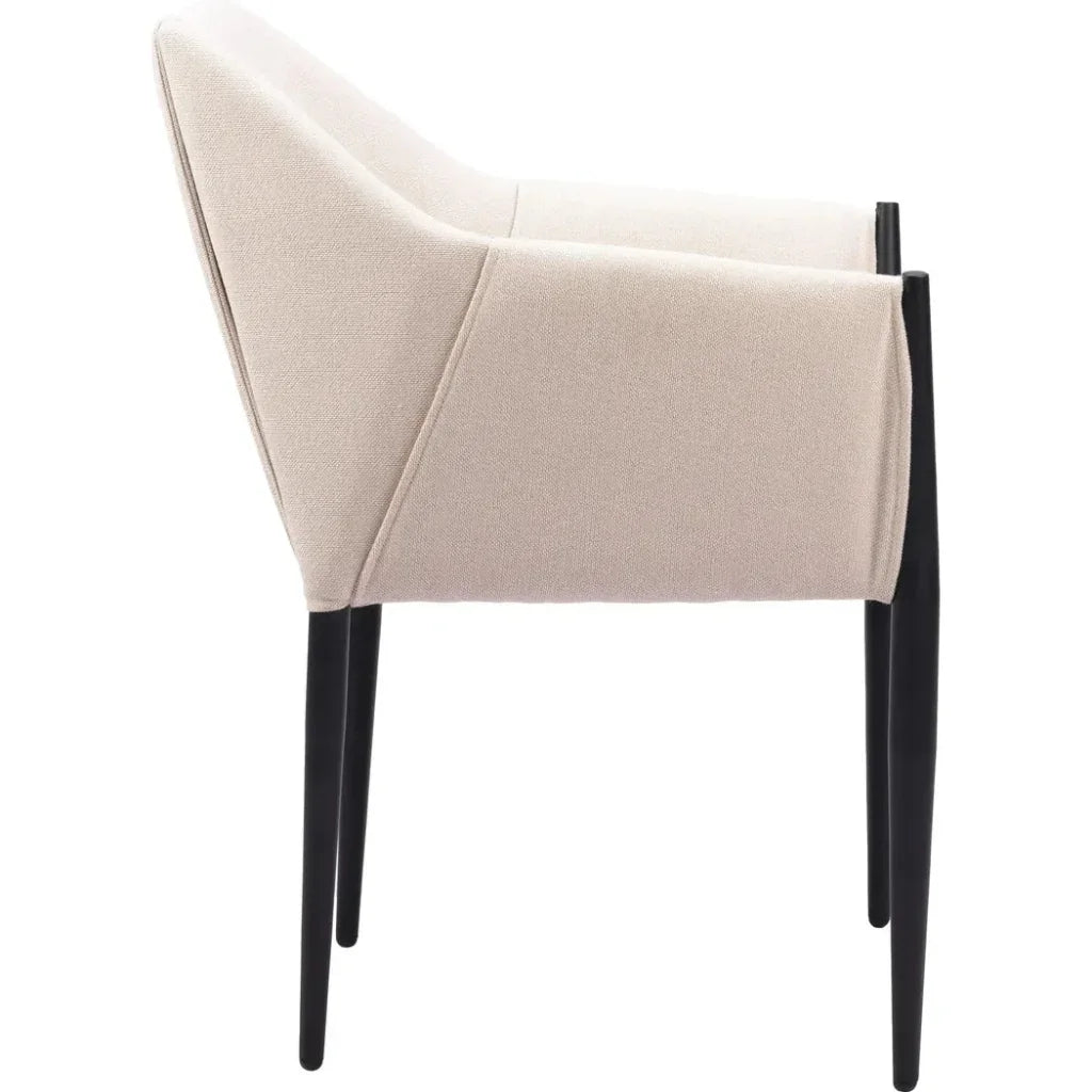 Andover Steel Frame Dining Arm Chair 2PC