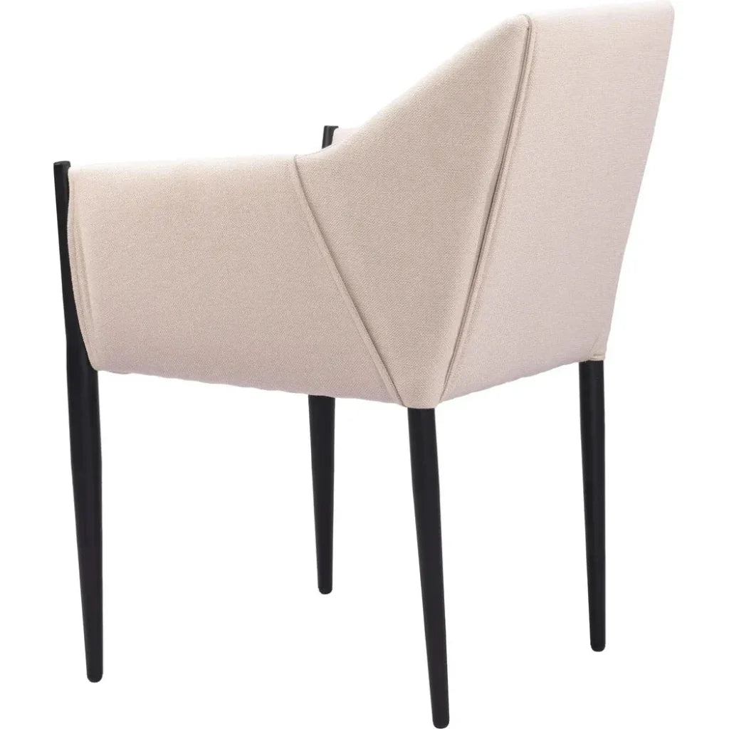 Andover Steel Frame Dining Arm Chair 2PC
