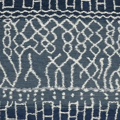 Andreozzi Indigo Blue Slate Blue Large Throw Pillow