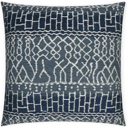 Andreozzi Indigo Blue Slate Blue Large Throw Pillow