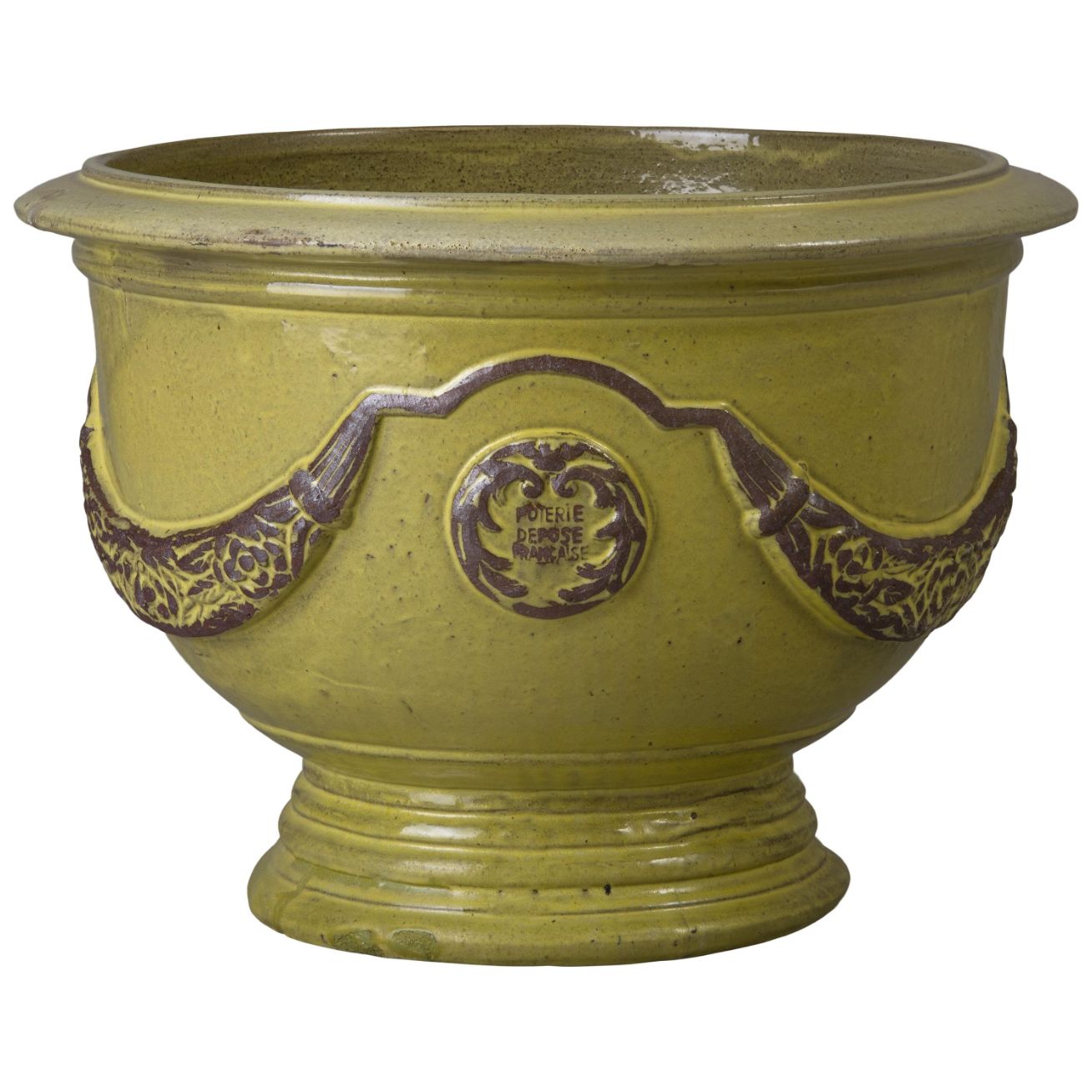 Anduze French Yellow Ceramic Outdoor Planter