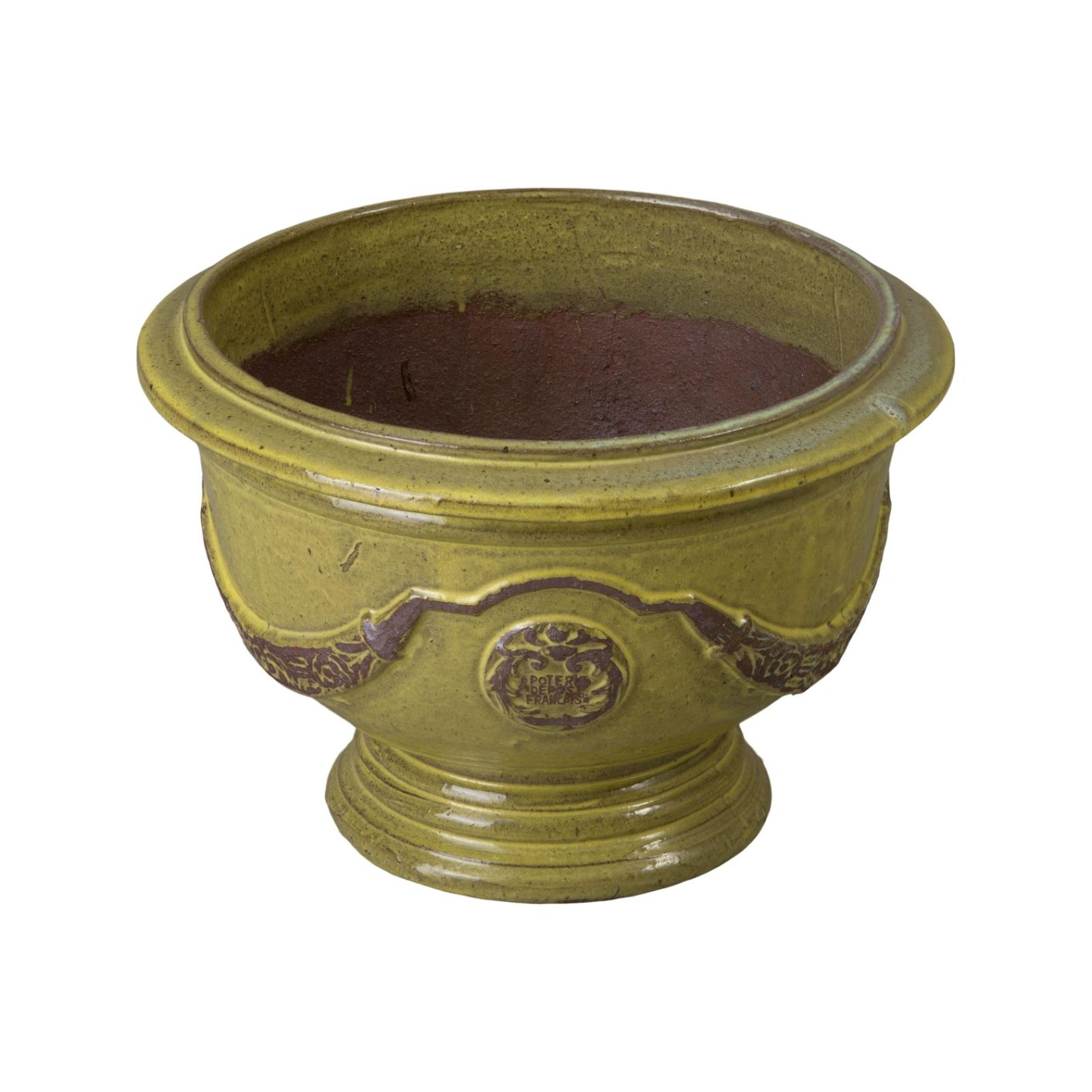 Anduze French Yellow Ceramic Outdoor Planter