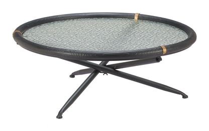 Aneis Glass Top Round Coffee Table