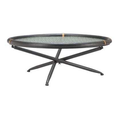 Aneis Glass Top Round Coffee Table