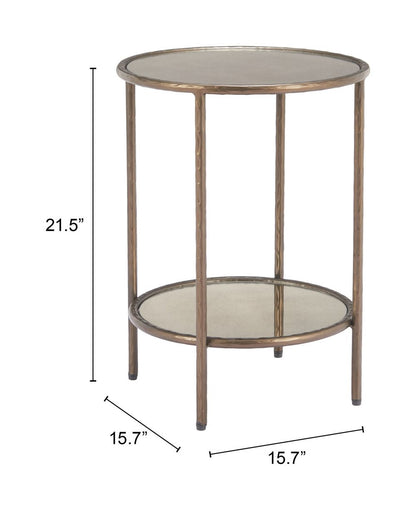 Anelli Steel Frame Round Side Table