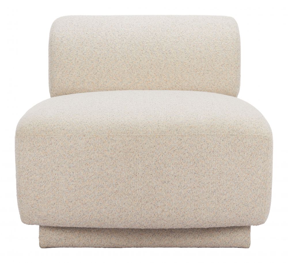 Anese Textured Fabric Club Chair