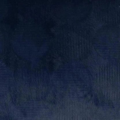 Angelou Indigo Solid Faux Fur Navy Large Throw Pillow