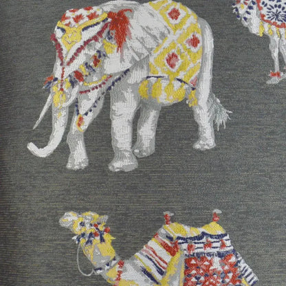 Animal Show Grey Throw Pillow With Insert
