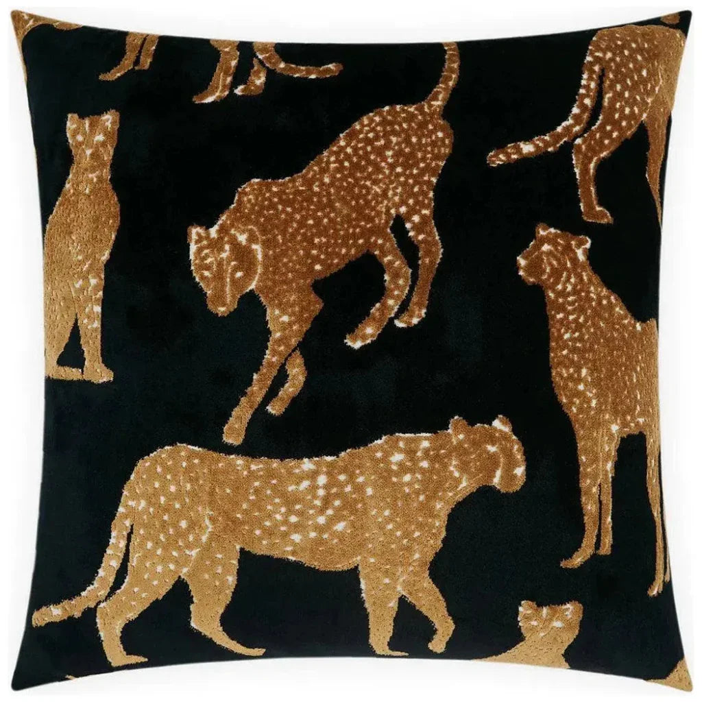 Animique Ebony Black Throw Pillow Insert