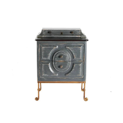 Ansel Three Drawers Wood Nightstand