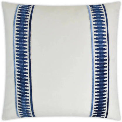 Antibes Blue Throw Pillow With Insert