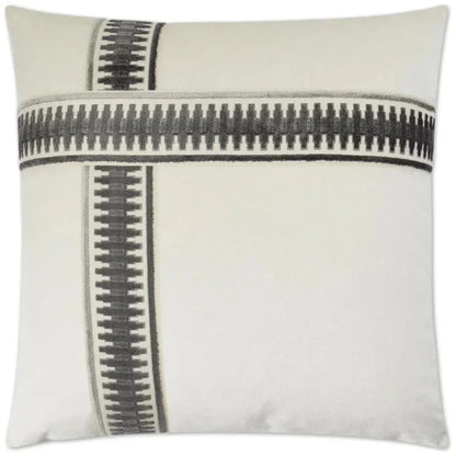 Antibes II Grey Throw Pillow With Insert
