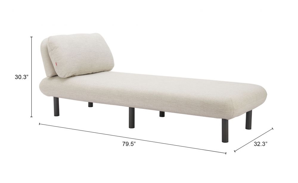 Aperto Olefin Fabric Outdoor Chaise