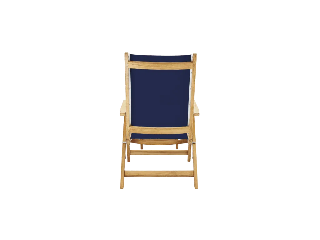 Aquitania Teak Patio Folding Lounge Deck Chair