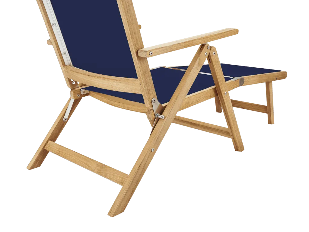 Aquitania Teak Patio Folding Lounge Deck Chair