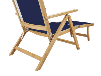 Aquitania Teak Patio Folding Lounge Deck Chair