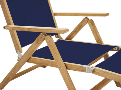 Aquitania Teak Patio Folding Lounge Deck Chair