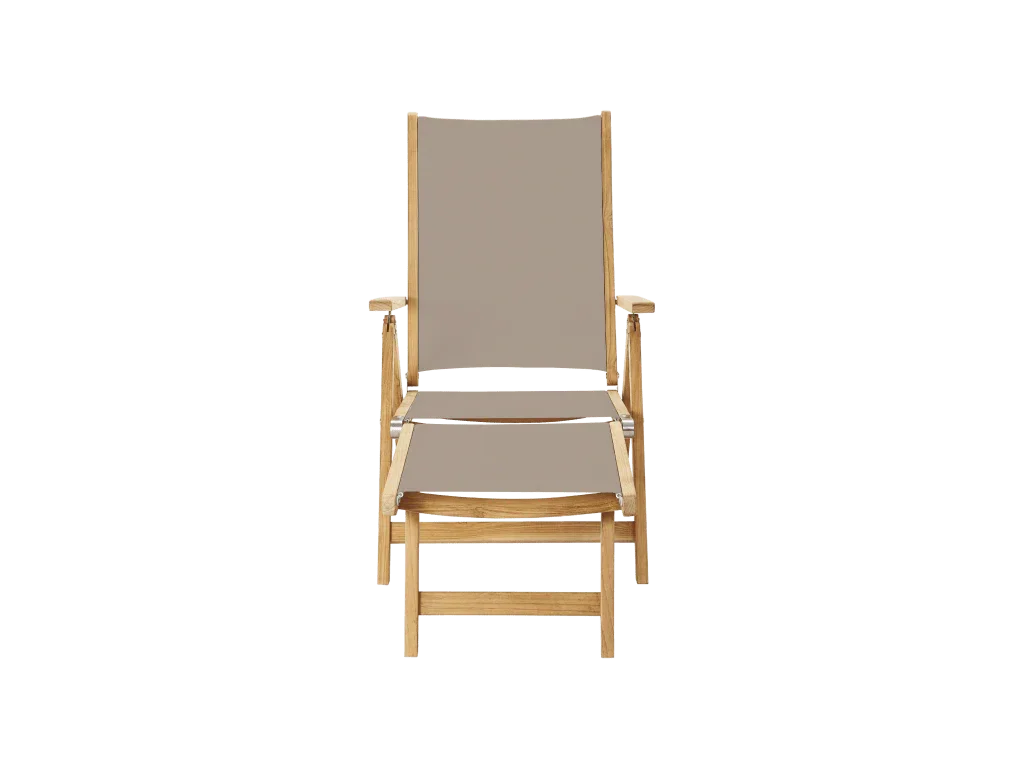 Aquitania Teak Patio Folding Lounge Deck Chair