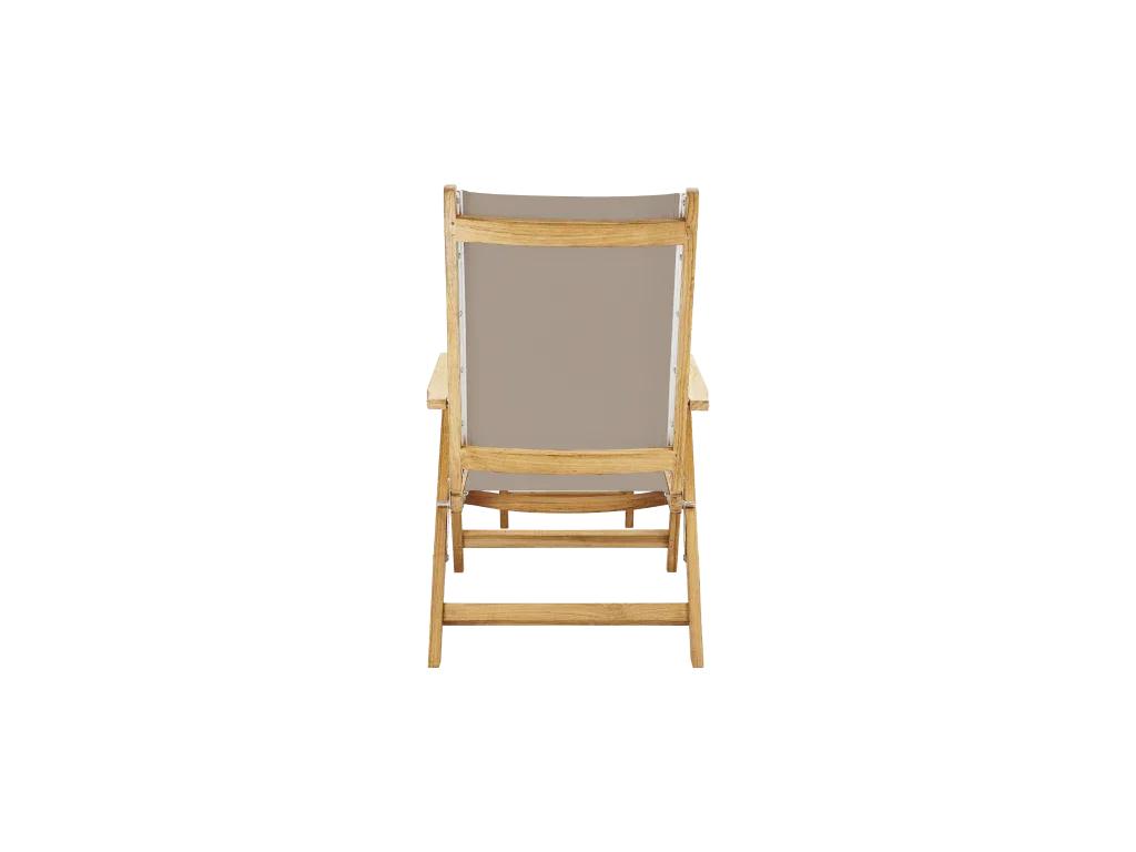 Aquitania Teak Patio Folding Lounge Deck Chair