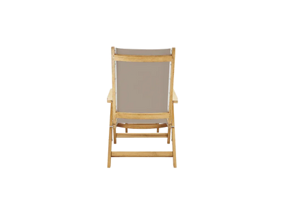 Aquitania Teak Patio Folding Lounge Deck Chair