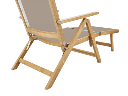 Aquitania Teak Patio Folding Lounge Deck Chair