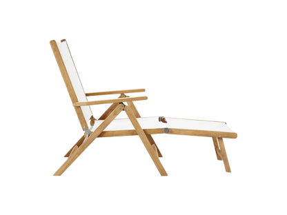 Aquitania Teak Patio Folding Lounge Deck Chair