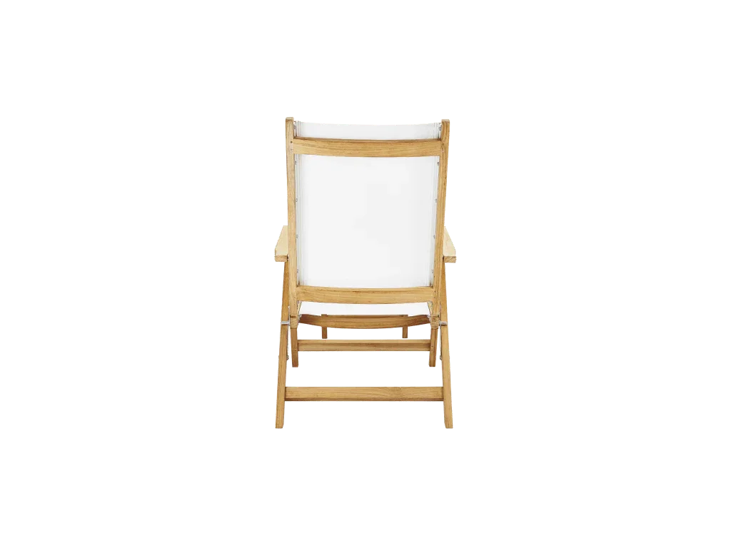 Aquitania Teak Patio Folding Lounge Deck Chair