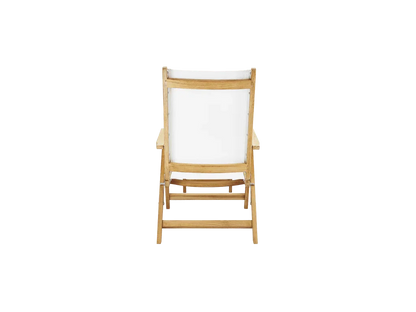 Aquitania Teak Patio Folding Lounge Deck Chair