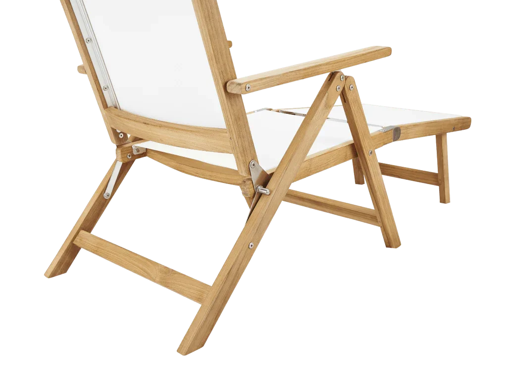 Aquitania Teak Patio Folding Lounge Deck Chair