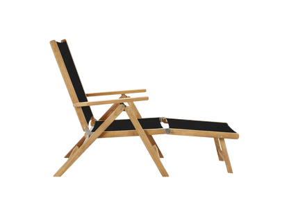 Aquitania Teak Patio Folding Lounge Deck Chair