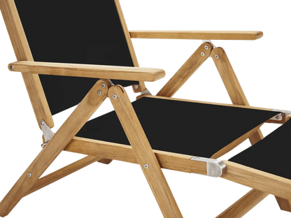 Aquitania Teak Patio Folding Lounge Deck Chair