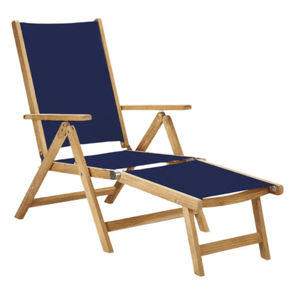Aquitania Teak Patio Folding Lounge Deck Chair