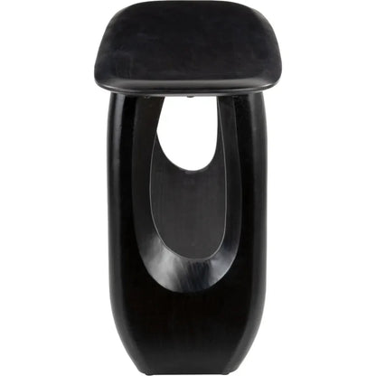 Arasan Wood Black Geometric Console Table