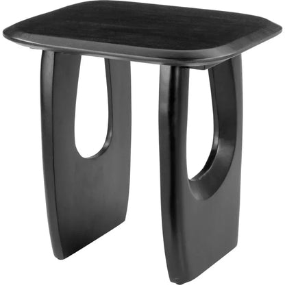 Arasan Wood Black Rectangular Accent Table