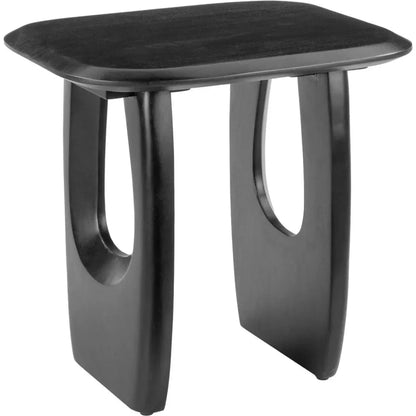 Arasan Wood Black Rectangular Accent Table