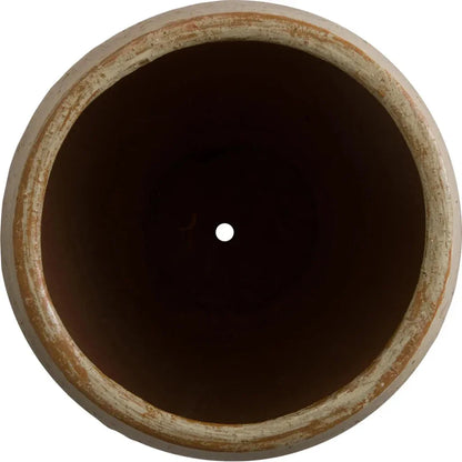 Arc Tropical Sand Ceramic Round Planter