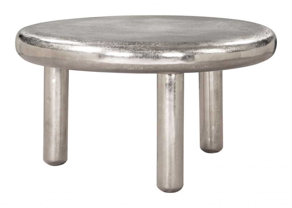 Arian Round Silver Coffee Table